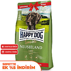 Happy Dog Neuseeland Kuzu Etli Köpek Maması 12,5 + 2 Kg (Toplam 14,5 Kg) - Happy Dog