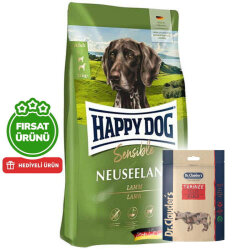 Happy Dog Neuseeland Kuzu Etli Köpek Maması 12,5 Kg + 2 Adet Dr. Clauders Biftekli Ödül 80 Gr - Happy Dog