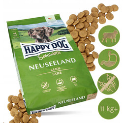 Happy Dog Neuseeland Kuzu Etli Köpek Maması 12,5 Kg + Dr. Clauders Country Dental Ödül - Thumbnail