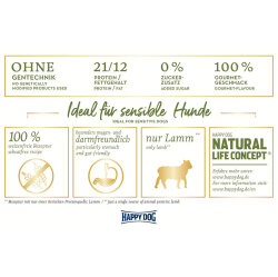 Happy Dog Neuseeland Kuzu Etli Köpek Maması 4 Kg + Dr. Clauders Biftekli Ödül Küpleri 80 Gr - 4