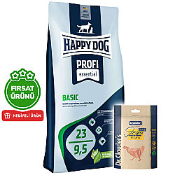 Happy Dog Profi Basic Tavuk Etli Köpek Maması 20 Kg + 2 Adet Dr. Clauders Ödül 80 Gr - Happy Dog
