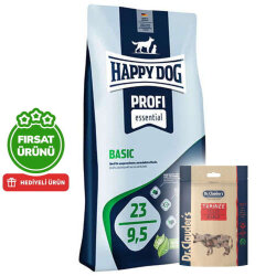 Happy Dog Profi Basic Tavuk Etli Köpek Maması 20 Kg + 2 Adet Dr. Clauders Biftekli Ödül 80 Gr - Happy Dog