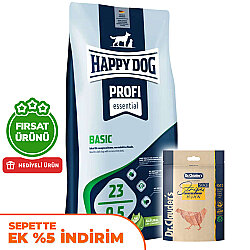Happy Dog Profi Basic Tavuk Etli Köpek Maması 20 Kg + 2 Adet Dr. Clauders Ödül 80 Gr - Happy Dog