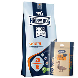 Happy Dog - Happy Dog Profi Sportive Tavuk Etli Aktif Köpek Maması 20 Kg + Dr.Clauders Ödül 80 Gr