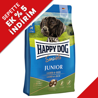 Happy Dog Sensible Junior Kuzu Etli Yavru Köpek Maması 10 Kg
