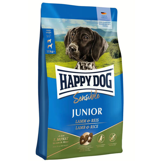 Happy Dog Sensible Junior Kuzu Etli Yavru Köpek Maması 10 Kg + 2 Adet Dr. Clauders Kuzulu Ödül Küpleri 80 Gr - 2