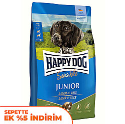 Happy Dog Sensible Junior Kuzu Etli Yavru Köpek Maması 4 Kg - Happy Dog