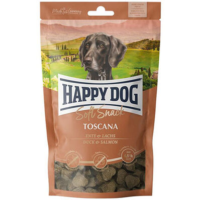 Happy Dog Soft Snack Toscana Ördek ve Somon Köpek Ödülü 100 Gr