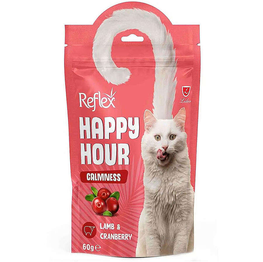 Happy Hour Calmnes Kuzu Eti ve Kızılcık Sakinleştirici Kedi Ödülü 60 Gr