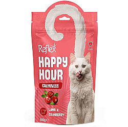 Happy Hour Calmnes Kuzu Eti ve Kızılcık Sakinleştirici Kedi Ödülü 60 Gr - Reflex