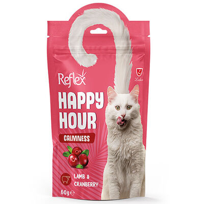 Happy Hour Calmnes Kuzu Eti ve Kızılcık Sakinleştirici Kedi Ödülü 60 Gr