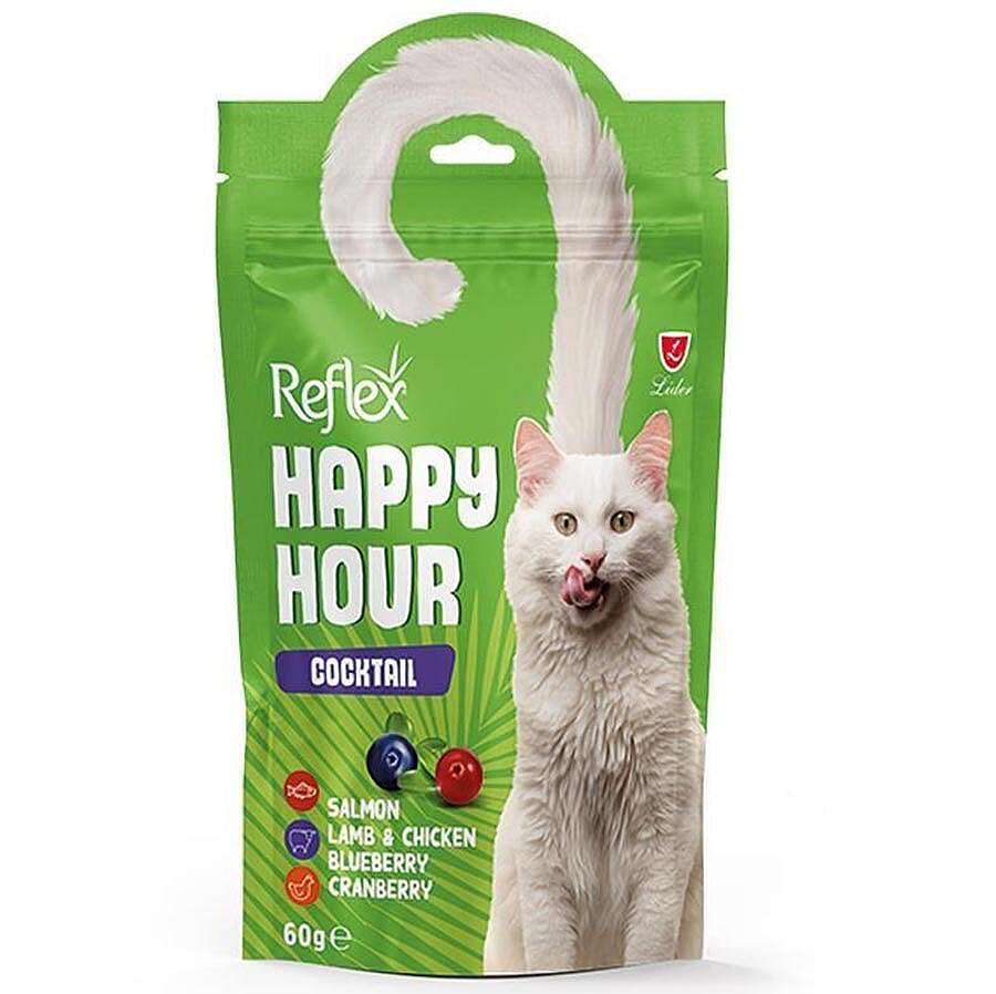 Happy Hour Cocktail Somon Kuzu, Tavuk, Yaban Mersini ve Kızılcık Kedi Ödülü 60 Gr