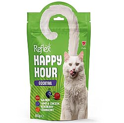Happy Hour Cocktail Somon Kuzu, Tavuk, Yaban Mersini ve Kızılcık Kedi Ödülü 60 Gr - Reflex