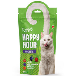 Reflex - Happy Hour Cocktail Somon Kuzu, Tavuk, Yaban Mersini ve Kızılcık Kedi Ödülü 60 Gr