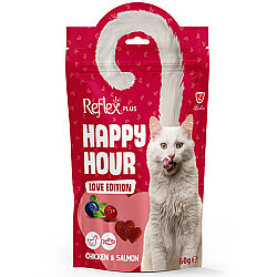Happy Hour Love Edition Tavuk Etli ve Somonlu Kedi Ödülü 60 Gr - Reflex