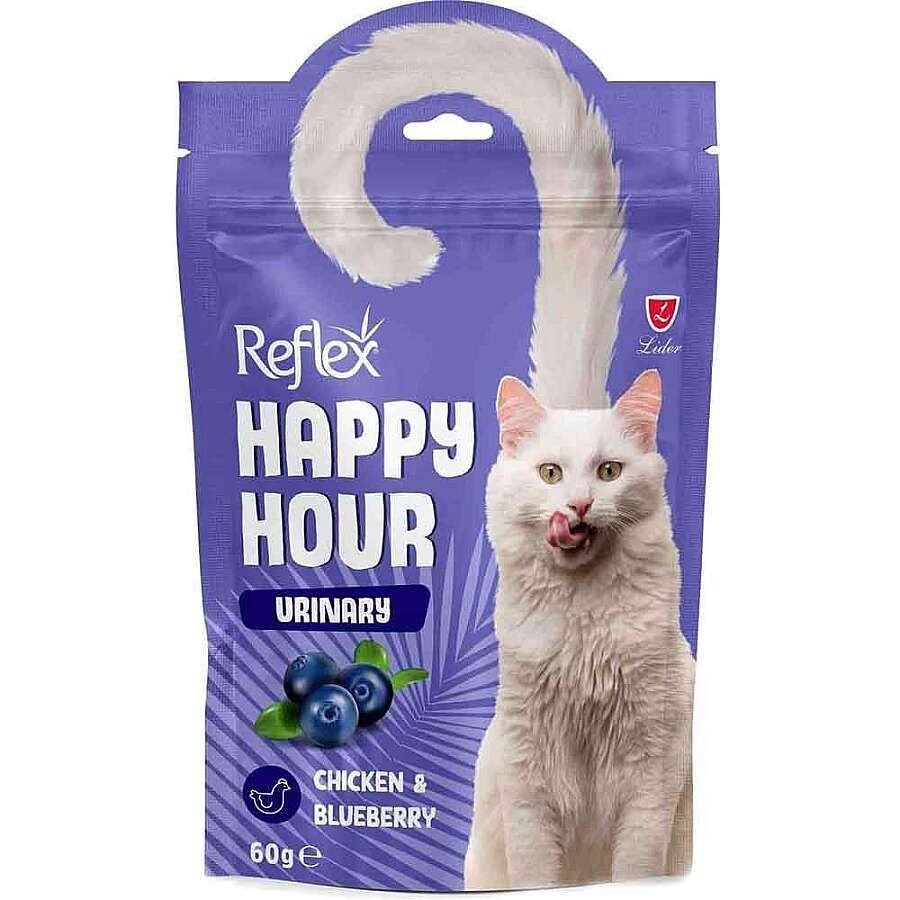 Happy Hour Tavuk ve Yaban Mersini İdrar Sağlığı Kedi Ödülü 60 Gr
