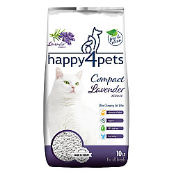 Happy4Pets Doğal İnce Taneli Lavantalı Kedi Kumu 10 Lt - Happy4Pets
