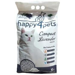 Happy4Pets - Happy4Pets Doğal İnce Taneli Lavantalı Kedi Kumu 10 Lt