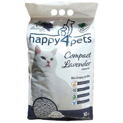 Happy4Pets Doğal İnce Taneli Lavantalı Kedi Kumu 10 Lt