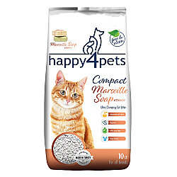 Happy4Pets Doğal İnce Taneli Marsilya Kedi Kumu 10 Lt - Happy4Pets