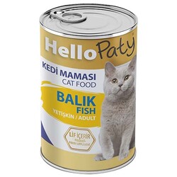 Hello Paty - Hello Paty Premium Pate Balıklı Kedi Yaş Maması 415 Gr