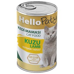 Hello Paty - Hello Paty Premium Pate Kuzu Etli Kedi Yaş Maması 415 Gr