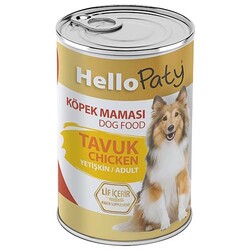 Hello Paty Premium Pate Tavuk Etli Köpek Yaş Maması 415 Gr - Hello Paty