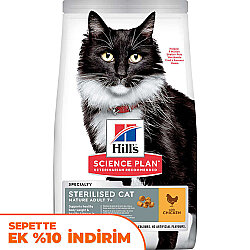 Hills 7+ Kısırlaştırılmış Tavuklu Yaşlı Kedi Maması 1,5 Kg - Hills