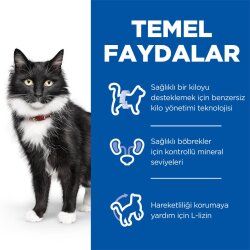 Hills 7+ Kısırlaştırılmış Tavuklu Yaşlı Kedi Maması 1,5 Kg + Saklama Kabı - 4
