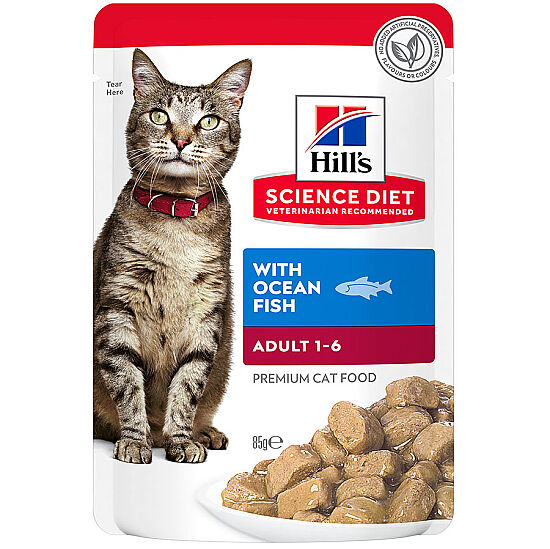 Hills Tender Chunks in Gravy Okyanus Balıklı Kedi Yaş Maması 85 Gr - (12 Adet) - 3