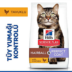 Hills Hairball Perfect Coat Tüy Yumağı Kontrol Tavuklu Kedi Maması 1,5 Kg - 2