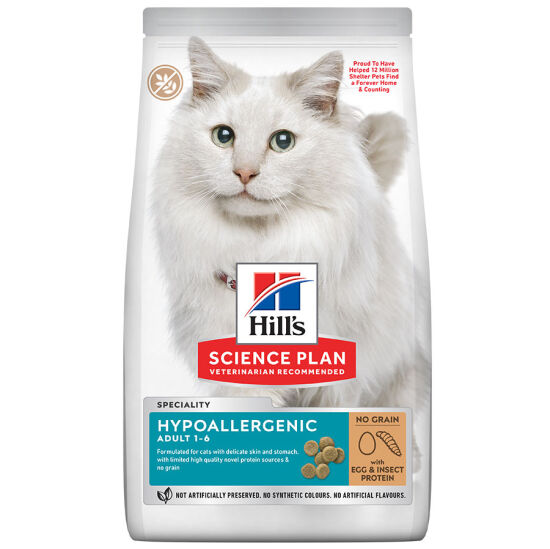 Hills Hypoallergenic Yumurta Ve Böcek Proteinli Kedi Maması 7 Kg - 1