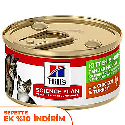 Hills Kitten Mother Tavuk Ve Hindili Yavru ve Anne Kedi Yaş Maması 85 Gr - Hills