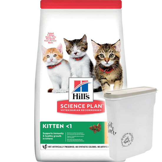 Hills Kitten Tavuklu Yavru Kedi Maması 1,5 Kg + Saklama Kabı - 1