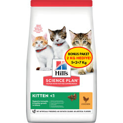 Hills Kitten Tavuk Etli Yavru Kedi Maması 5 + 2 Kg (Toplam 7 Kg) + Mama Kabı - 2