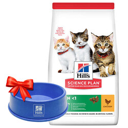 Hills - Hills Kitten Tavuk Etli Yavru Kedi Maması 7 Kg + Mama Kabı