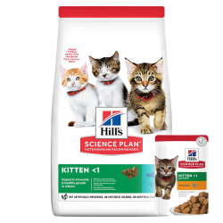 Hills Kitten Ton Balıklı Yavru Kedi Maması 1,5 Kg + Hills Yaş Mama - Hills