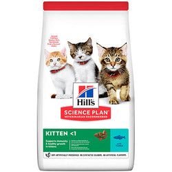Hills - Hills Kitten Ton Balıklı Yavru Kedi Maması 1,5 Kg + Temizlik Mendili