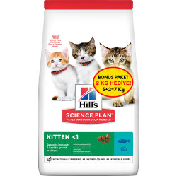Hills Kitten Ton Balıklı Yavru Kedi Maması 5 + 2 Kg (Toplam 7 Kg) + Mama Kabı - 2