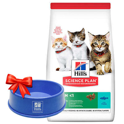 Hills Kitten Ton Balıklı Yavru Kedi Maması 7 Kg + Mama Kabı