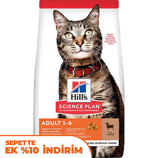 Hills Lamb Kuzulu Yetişkin Kedi Maması 10 Kg - 1