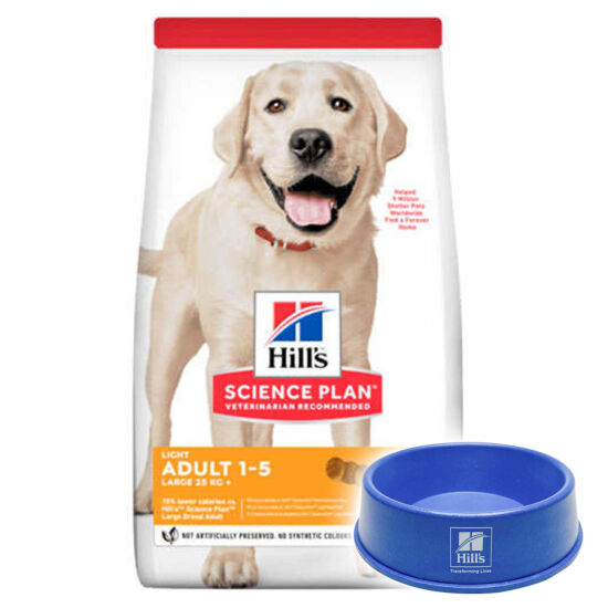 Hills Light Large Breed Büyük Irk Diyet Köpek Maması 14 Kg + Mama Kabı - 1