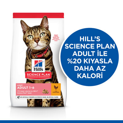 Hills Light Tavuklu Diyet Kedi Maması 1,5 Kg + Mama Kabı