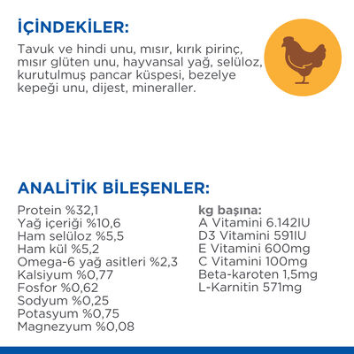 Hills Light Tavuklu Diyet Kedi Maması 1,5 Kg + Mama Kabı