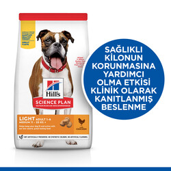 Hills Light Tavuklu Diyet Köpek Maması 14 Kg + Frizbi Oyuncak - Thumbnail