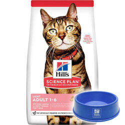 Hills Light Tavuklu Kedi Diyet Maması 3 Kg + Mama Kabı - Hills