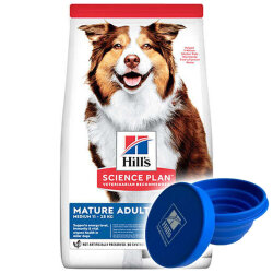 Hills Mature +7 Lamb Kuzulu Yaşlı Köpek Maması 14 Kg + Mama Kabı - 11