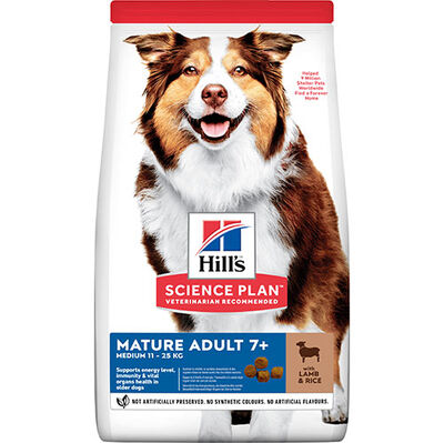 Hills Mature +7 Lamb Kuzulu Yaşlı Köpek Maması 14 Kg + Seyyar Mama Kabı