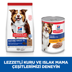 Hills Mature +7 Lamb Kuzulu Yaşlı Köpek Maması 14 Kg + Seyyar Mama Kabı - Thumbnail