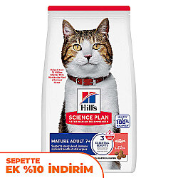 Hills Mature 7+ Somon Balıklı Yaşlı Kedi Maması 1,5 Kg - Hills